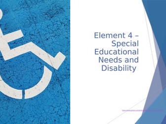 T Level Education and Childcare Element 4 SEND (Teaching from 2025)