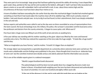 The Five Ton Dinosaur Tooth