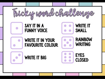 tricky word challenge