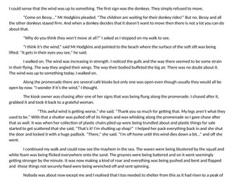 The wind is getting stronger.