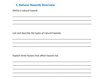 The Challenge of Resource Management - Summer Holiday Revision Workbook