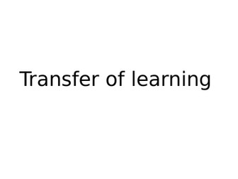A-Level PE: Transfer