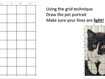 How to draw an accurate image using a grid