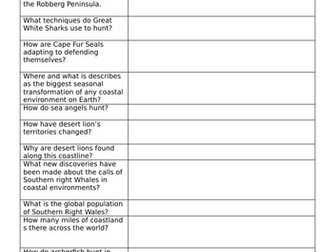 Planet Earth III Episode 1 – Coasts  Video Questions