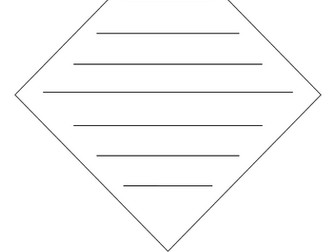 Simple diamante poem template