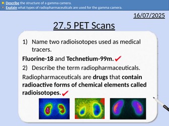 OCR A level Physics: PET Scans