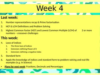 GCSE Indices & Standard Form Pack