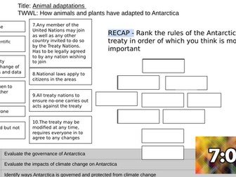 Antarctica animal adaptations