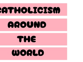 Catholicism around the world poster