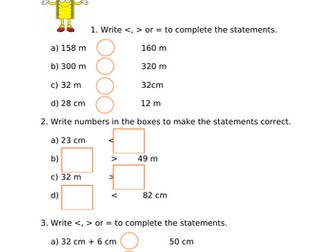Maths - Comparing Lengths