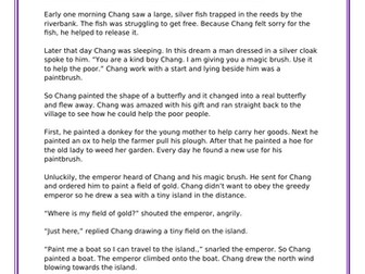 The Magic Brush Story Activities