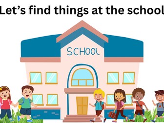 Let's Find Things at ... - Kids FlashCard Activity