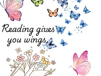 Reading Gives You Wings Poster