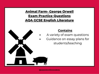 AQA Animal Farm Essay Plan Guidance