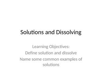 Mixtures and Separations Year 5