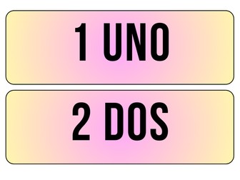 Spanish Numbers Display Resource Pack – MFL Classroom
