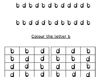 B and D reversals worksheet