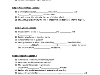 Bioenergetics Revision Questions