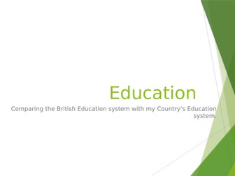 Entry 3 ESOL writing Education topic