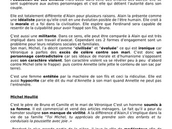 Le dieu du carnage de Yasmina Reza - Analysis booklet