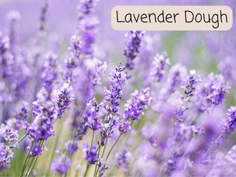 Lavender playdough mats Year 1 continuous provision