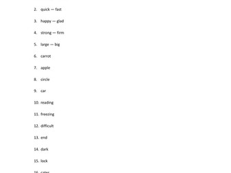 Verbal Reasoning 11+ Practice Paper 4 answers