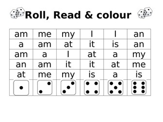 Common words - Roll & colour
