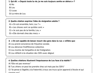 No et moi retrieval quiz bundle