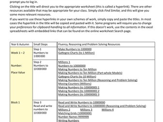 10ticks - Year 6 Autumn Term Mapping to White Rose (v3)