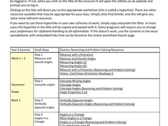 10ticks - Year 6 Summer Term Mapping to White Rose (v3)