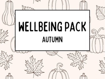 Autumn Wellbeing Pack Activities