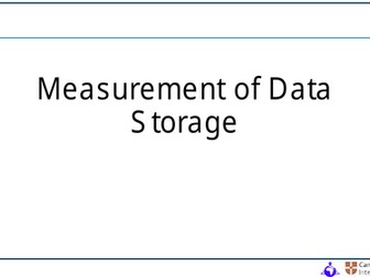 Lesson 9 - Measurement of Data Storage