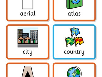 Vocabulary for Key Geography Units KS1 and KS2