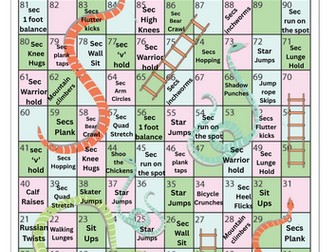 Fitness Snakes and ladders