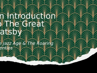 The Great Gatsby – Full Scheme of Work (OCR A Level English Literature)