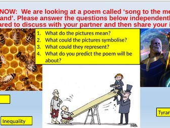 Unseen poetry lesson - SHELLEY