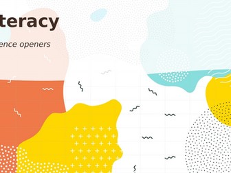 KS1 Sentence openers