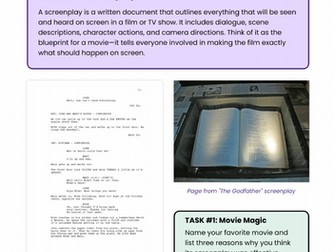 Teenage Scriptwriting Module 1