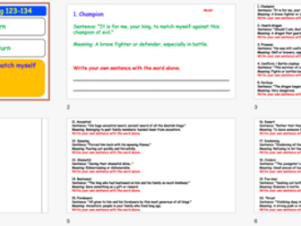 Beowulf-diary entry based on Michael Morpurgo