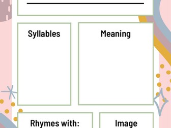 Word of the Week display poster