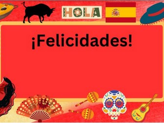 Spanish reward postcard