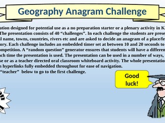 The Geography Anagram Challenge