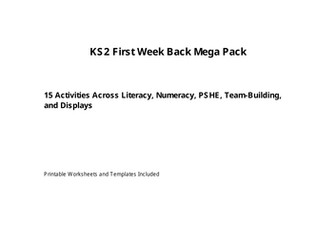 KS2 First Week Back Mega Pack