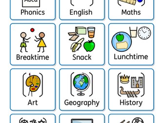 Visual timetable - widget