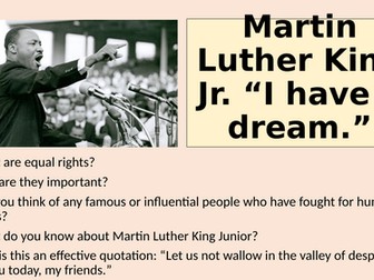 Non Fiction - Martin Luther King Jr. “I have a dream.”