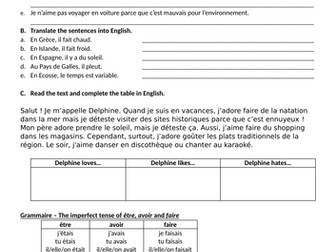 Le voyage et le tourisme