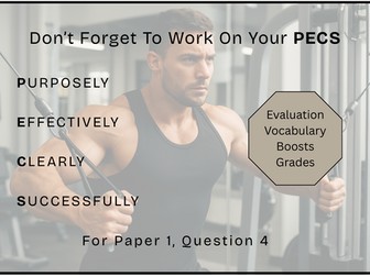 Evaluation vocabulary poster