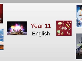 Year 11 - GCSE Breakdown - AQA Language and Edexcel Literature