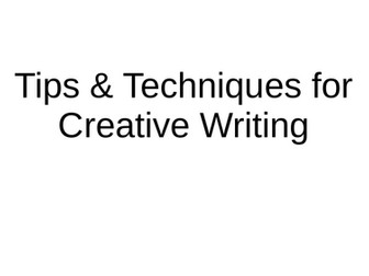 Creative Essay Writing resources