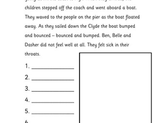 'oa' phoneme story task